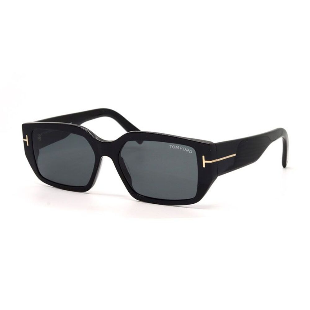 Tom Ford Sunglasses Square Full Rim, Black Frame and Smoke Lens FT098901A